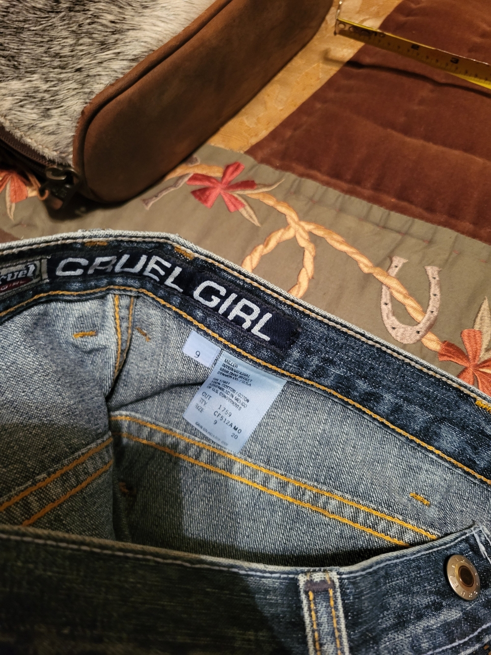 Vintage Retro 1990's Cruel Girl Light Blue Ankle Skinny Jeans